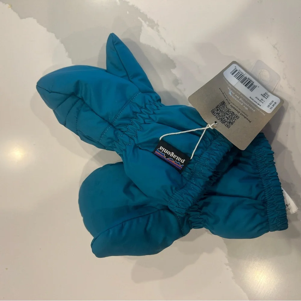 NWT Patagonia Kids' Teal Mittens